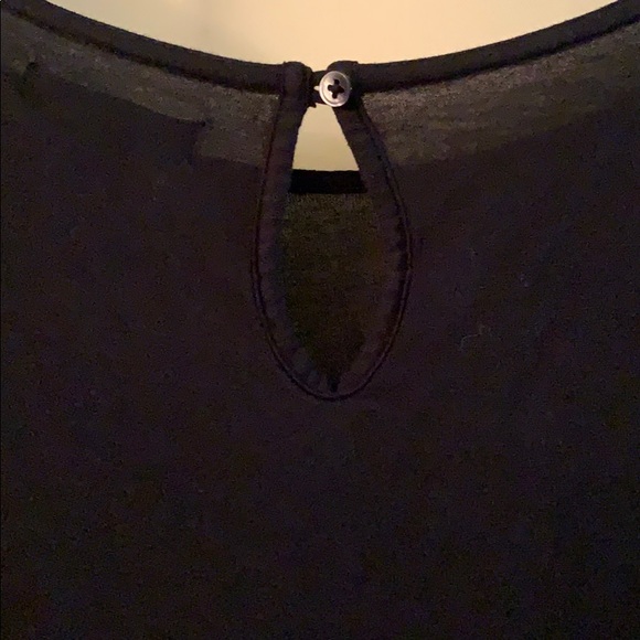 American Eagle L black 3/4 sleeve viscose blouse - Picture 3 of 4
